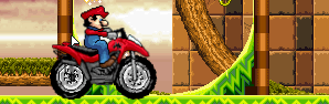 Mario ATV in Sonic Land